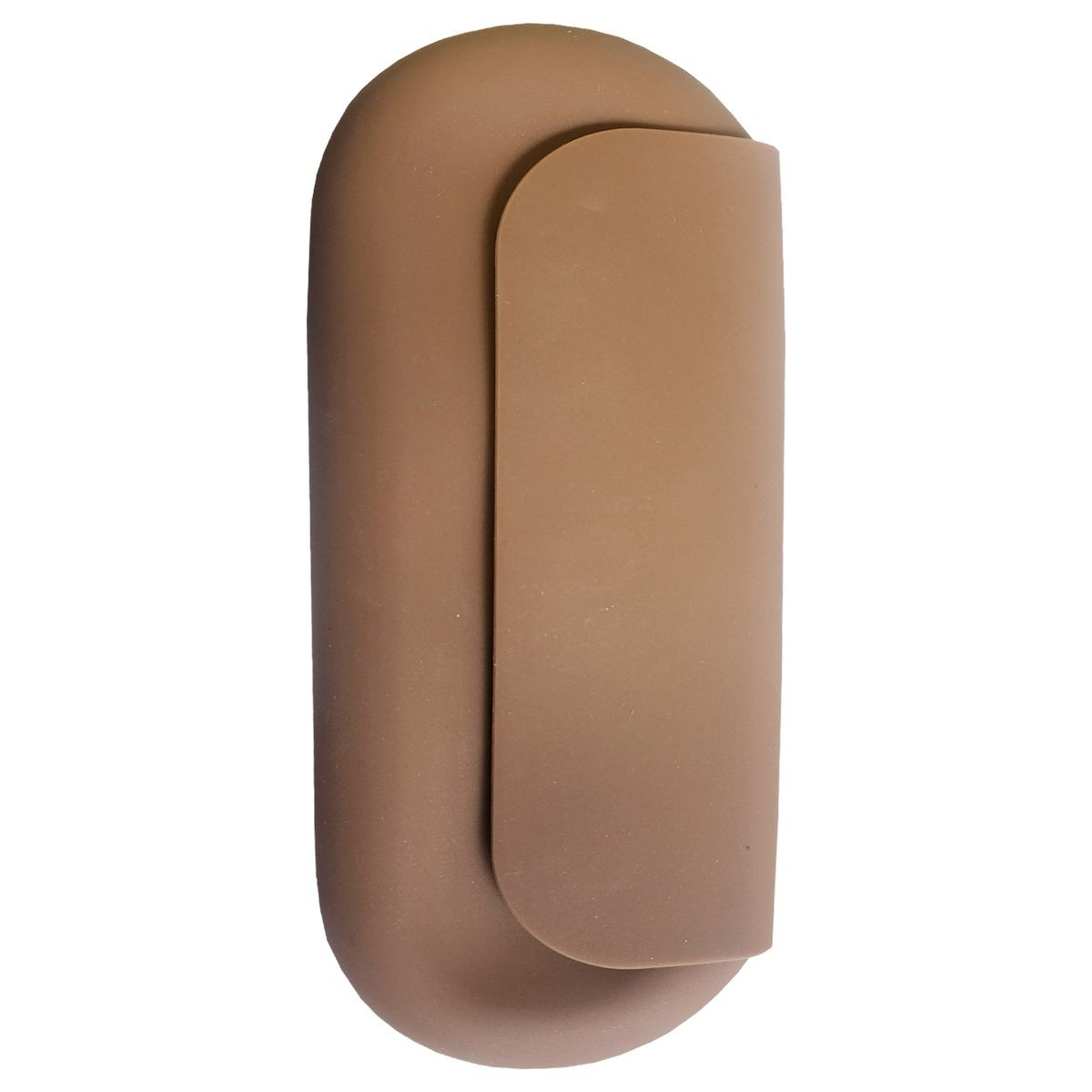 Cart In Mart Silicone Makeup Brush Holder Travel Case Cosmetic Pouch_Coffee Colour