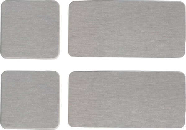 Cart In Mart 4 Pack Diatomite Coasters Water Absorbant Stone Trays For Bathroom/Kitchen Light Grey